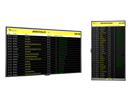 Flight Schedule Signage